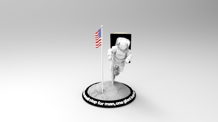Astronaut Smart Phone Stand (Neil Armstrong) 3D Print 126741