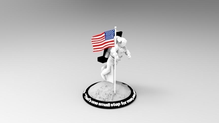 Astronaut Smart Phone Stand (Neil Armstrong) 3D Print 126742