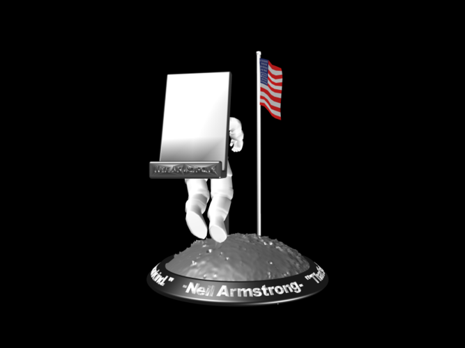 Astronaut Smart Phone Stand (Neil Armstrong) 3D Print 126749