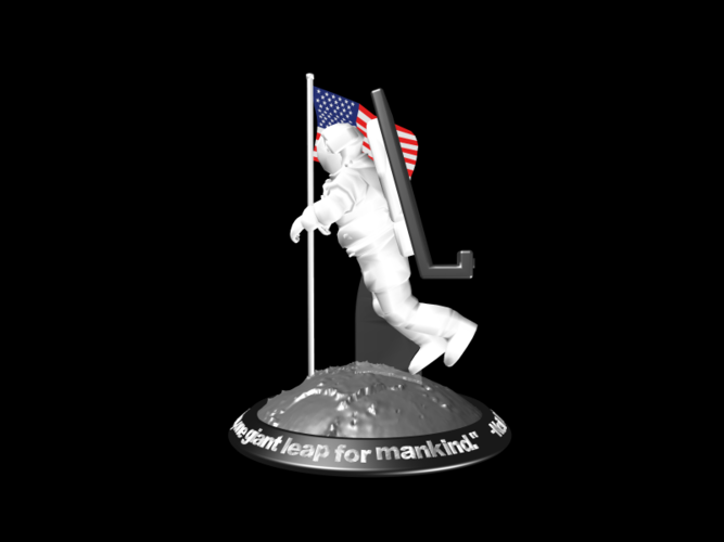 Astronaut Smart Phone Stand (Neil Armstrong) 3D Print 126751