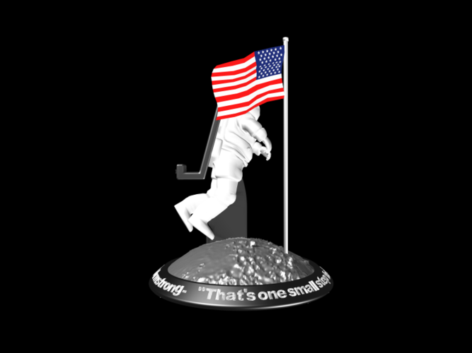 Astronaut Smart Phone Stand (Neil Armstrong) 3D Print 126752