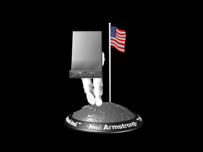Astronaut Smart Phone Stand (Neil Armstrong) 3D Print 126753