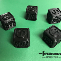 Small Poker Dice for Dice Poker (Witcher 2) 3D Printing 127428