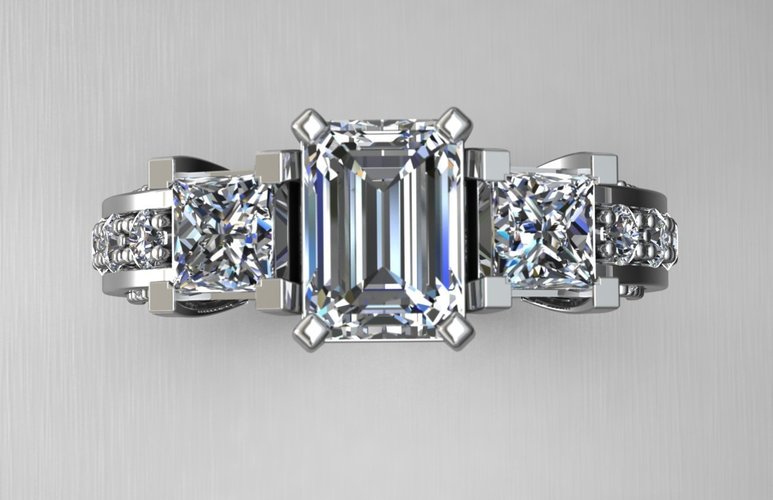 Jewelry Ring Women 3D Print 127656 Jewelry Ring Women 3D Print 127656