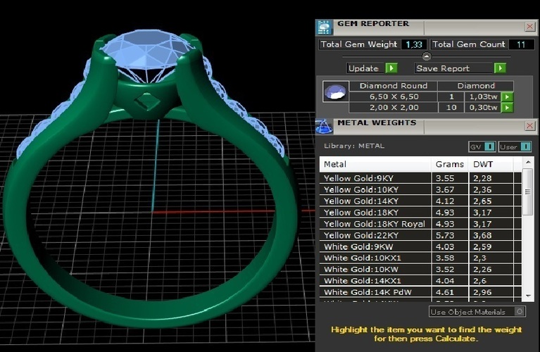Solitaire Ring 3D Print 127683 Solitaire Ring 3D Print 127683