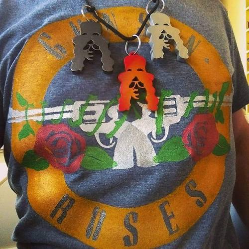 Slash Necklace - Guns and Roses 3D Print 128834 Slash Necklace - Guns and Roses 3D Print 128834