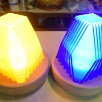 Small Fractal Led Lamp 3D Printing 129081