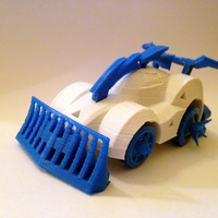 Small 3DRacers - Armageddon Car 3D Printing 12932