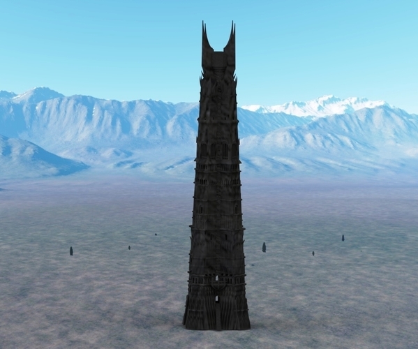 Orthanc Tower from The Lord of the Rings 3D Print 129436