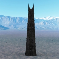 Small Orthanc Tower from The Lord of the Rings 3D Printing 129436
