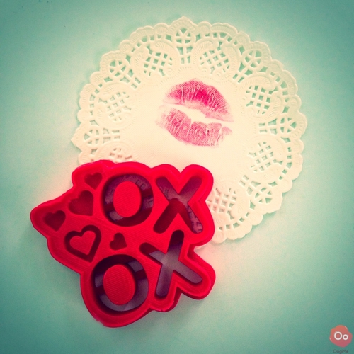 XOXO Cookie Cutter 3D Print 12946