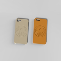 Small Iphone 6 & 7 Galactic RepublicCase 3D Printing 129480