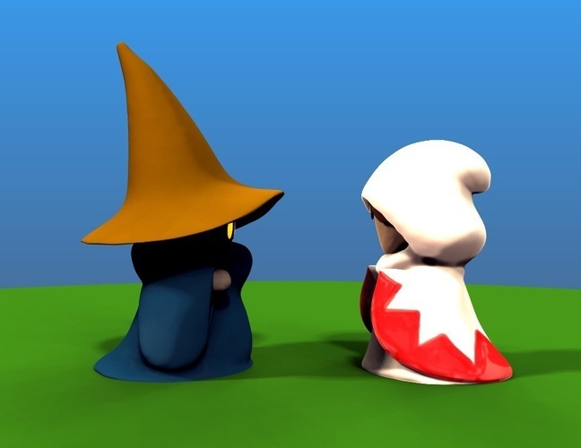 Black and White mage 3D Print 129523