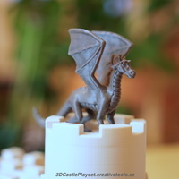 Small The Dragon for 3D-printable Modular Castle Playset 3D Printing 129992