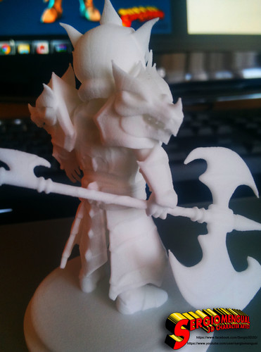 Laika Fire Knight 3,5 inches Tall 3D Print 130008 Laika Fire Knight 3,5 inches Tall 3D Print 130008