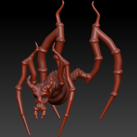 Small Spider Demon  3D Printing 130009