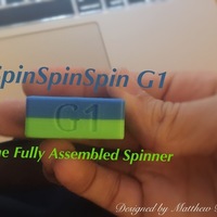 Small SpinSpinSpin, the BEARING-LESS Fidget Spinner 3D Printing 130290