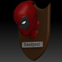 Small Deadpool Trophy  3D Printing 130310