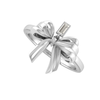 Small Bow Ring _Ribbon 3D Printing 130394