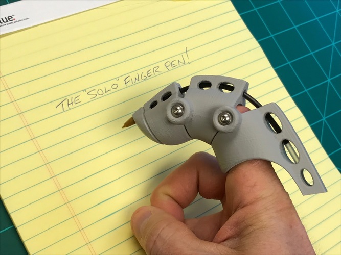 Solo Finger Pen 3D Print 130442