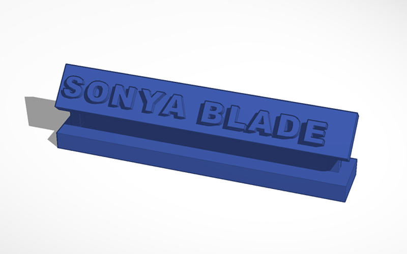 sonya blade desk decor 3D Print 130454