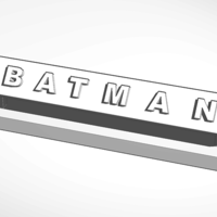 Small batman desk decor 3D Printing 130458