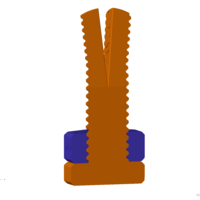 Impossible 3D-printed bolt and nut - Thumbnail 2