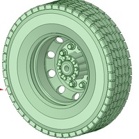 Small Truck tyre 3D Printing 130731