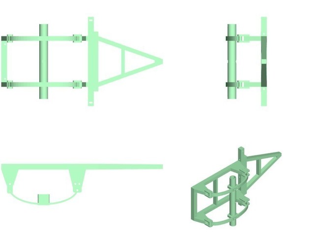 RC4WD Mojave Crawler Scaler Trailer Truck Chassis Trailer Hitch 3D Print 130805 RC4WD Mojave Crawler Scaler Trailer Truck Chassis Trailer Hitch 3D Print 130805