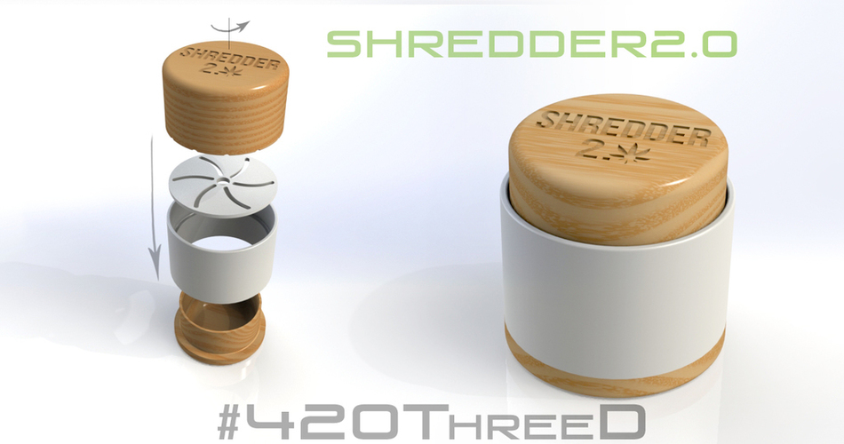 Toothless Herb Grinder - Shredder 2.0 Beta 3D Print 130811