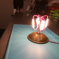 Small Mini led table lamp 3D Printing 131109