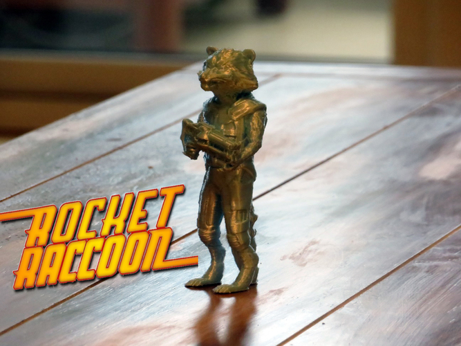 Rocket Raccoon - Guardians of the Galaxy 3D Print 131112 Rocket Raccoon - Guardians of the Galaxy 3D Print 131112