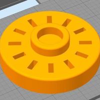 Small USB Drive Holder - Round 3D Printing 131975