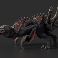 Small Diablosaurus Hex - Demon Space Dinosaur from Planet Hell 3D Printing 132148