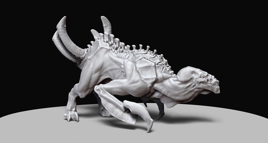 Diablosaurus Hex - Demon Space Dinosaur from Planet Hell 3D Print 132280