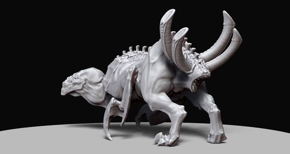 Diablosaurus Hex - Demon Space Dinosaur from Planet Hell 3D Print 132281