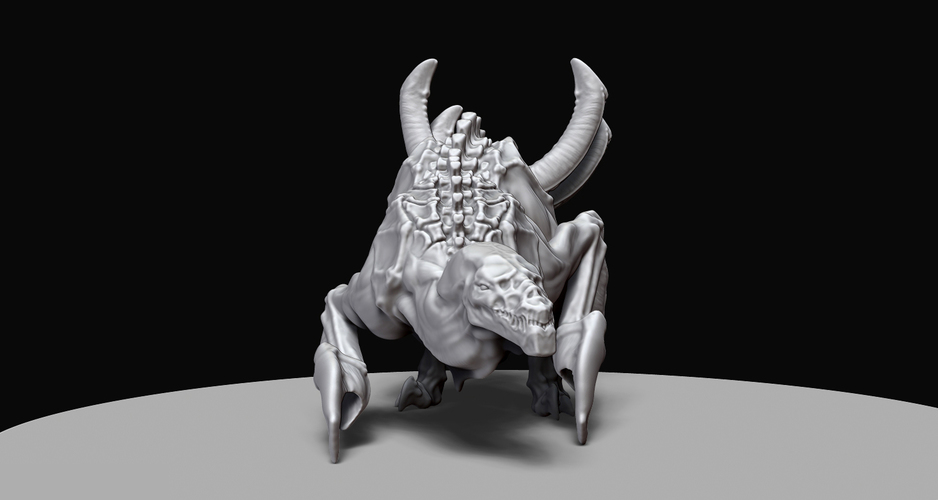 Diablosaurus Hex - Demon Space Dinosaur from Planet Hell 3D Print 132283