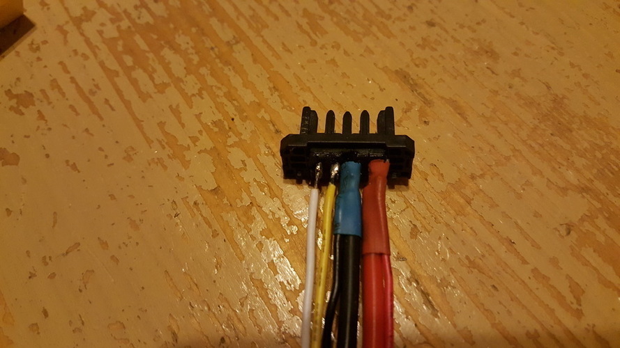 Parrot Bebop 2 Balancer Cable Charger Plug 3D Print 132300 Parrot Bebop 2 Balancer Cable Charger Plug 3D Print 132300