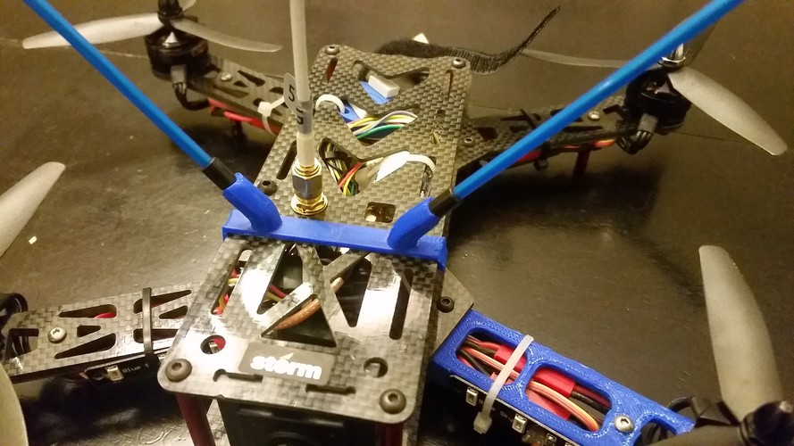 Storm Racing Drone antenna mounting system 3D Print 13251