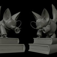 Small Finn, the investigative fennec fox. 3D Printing 133074