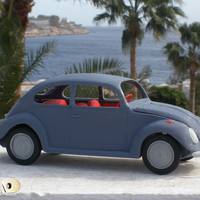 Small Small German Car Model 3D Printing 13323