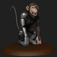 Small The Cyber Simian 3D Printing 133234