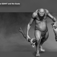 Small The Giant and the goats 3D Printing 133390