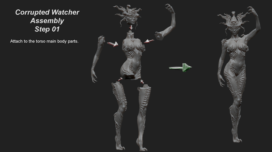 The Corrupted Watcher 3D Print 133484