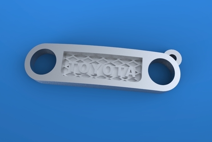 FJ CRUSER key chain 3D Print 133652