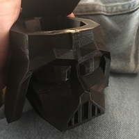Small Low Poly Vader Dice Container 3D Printing 133703