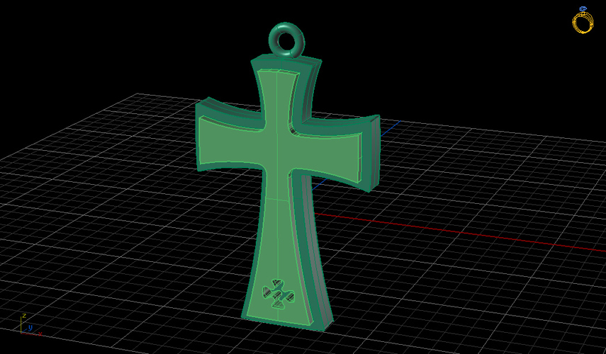 Catholic/Catholic Cross Pendant 3D Print 133740