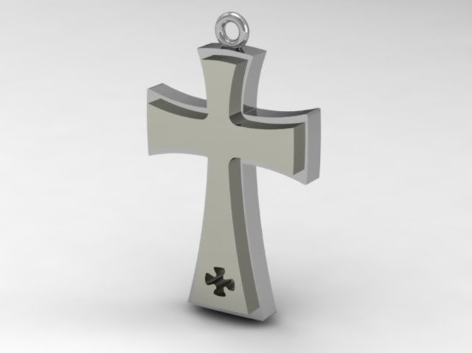 Catholic/Catholic Cross Pendant 3D Print 133741
