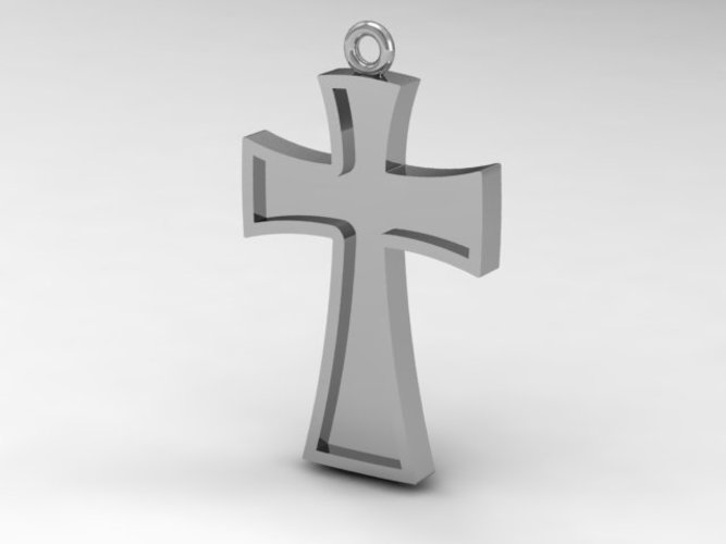 Catholic/Catholic Cross Pendant 3D Print 133742