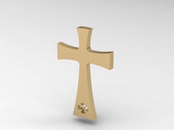 Catholic/Catholic Cross Pendant 3D Print 133743